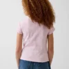 Kinder-T-Shirt aus Rippstrick