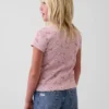 Kinder-T-Shirt aus Rippstrick