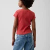 Kinder-T-Shirt aus Rippstrick