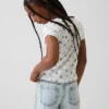 Kinder-T-Shirt aus Rippstrick