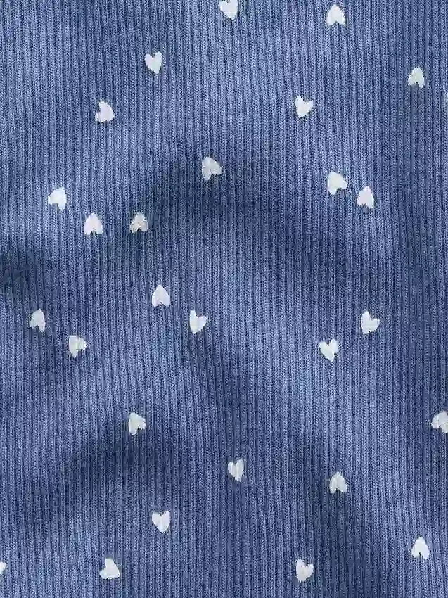 Kinder-T-Shirt aus Rippstrick