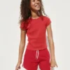 Kinder-T-Shirt aus Rippstrick
