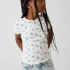 Kinder-T-Shirt aus Rippstrick