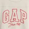 Kinder-T-Shirt aus schwerem Baumwolljersey in Oversize-Passform mit Logo-Naht
