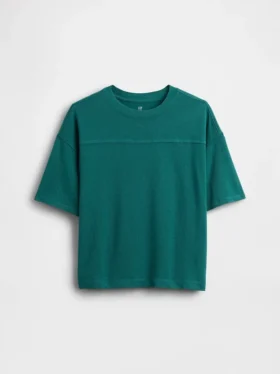 Kinder-T-Shirt aus schwerem Jersey mit Nähten