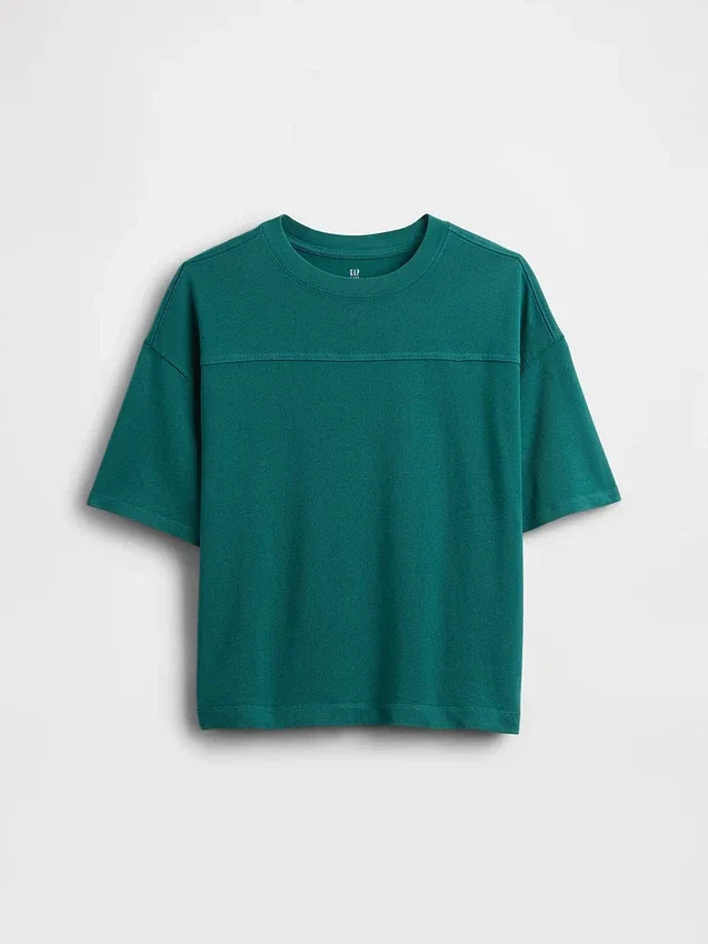 Kinder-T-Shirt aus schwerem Jersey mit Nähten