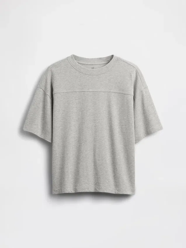 Kinder-T-Shirt aus schwerem Jersey mit Nähten