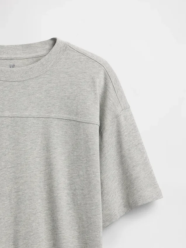 Kinder-T-Shirt aus schwerem Jersey mit Nähten