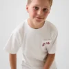 Kinder-T-Shirt aus schwerem, locker sitzendem Stoff mit Gap Logo