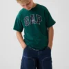 Kinder-T-Shirt aus schwerem, locker sitzendem Stoff mit Gap Logo