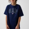 Kinder-T-Shirt aus schwerem, locker sitzendem Stoff mit Gap Logo