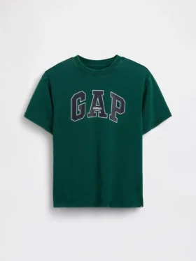 Kinder-T-Shirt aus schwerem, locker sitzendem Stoff mit Gap Logo