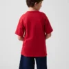 Kinder-T-Shirt aus schwerem, locker sitzendem Stoff mit Gap Logo