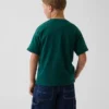 Kinder-T-Shirt aus schwerem, locker sitzendem Stoff mit Gap Logo