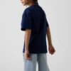 Kinder-T-Shirt aus schwerem, locker sitzendem Stoff mit Gap Logo