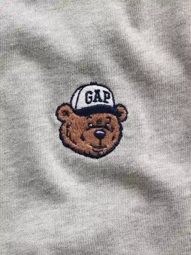 Kinder-T-Shirt aus schwerem, locker sitzendem Stoff mit Gap Logo