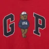 Kinder-T-Shirt aus schwerem, locker sitzendem Stoff mit Gap Logo