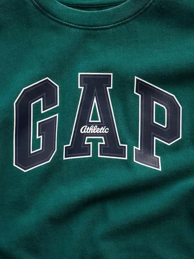 Kinder-T-Shirt aus schwerem, locker sitzendem Stoff mit Gap Logo