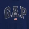 Kinder-T-Shirt aus schwerem, locker sitzendem Stoff mit Gap Logo