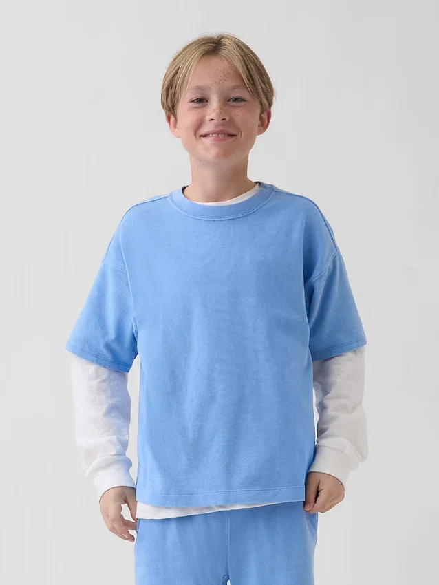 Kinder-T-Shirt aus schwerem Stoff