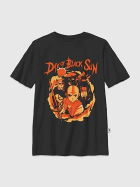 Kinder-T-Shirt „Avatar – Der Herr der Elemente“ mit „Black Sun“-Motiv