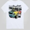 Kinder-T-Shirt „Ford 1970 Ford Mustang Rainbow“ mit kurzen Shorts und Grafikdruck