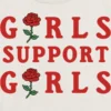 Kinder-T-Shirt für Mädchen mit „Support Girls“-Motiv