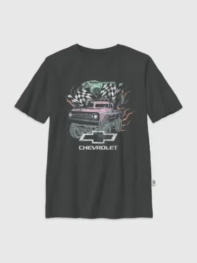 Kinder-T-Shirt „General Motors Pastel Trucks“ mit übergroßem Grafikdruck