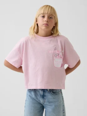 Kinder-T-Shirt „Hello Kitty“ im Oversize-Box-Schnitt