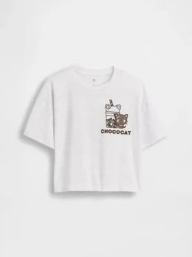 Kinder-T-Shirt „Hello Kitty“ im Oversize-Box-Schnitt