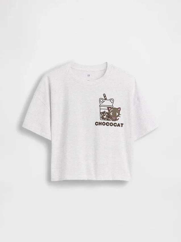 Kinder-T-Shirt „Hello Kitty“ im Oversize-Box-Schnitt