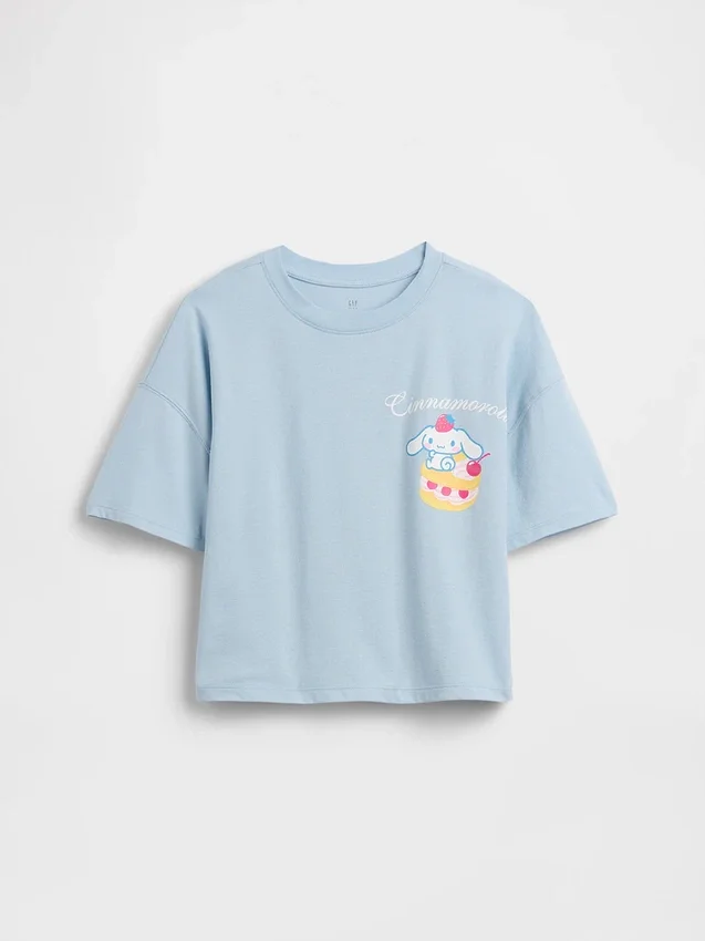 Kinder-T-Shirt „Hello Kitty“ im Oversize-Box-Schnitt