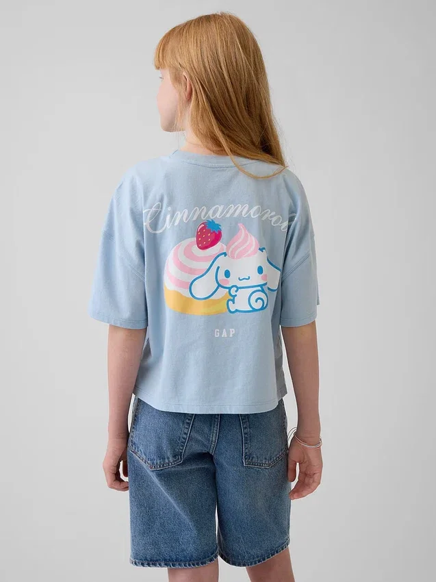 Kinder-T-Shirt „Hello Kitty“ im Oversize-Box-Schnitt
