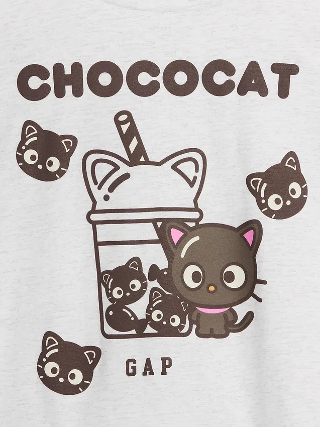 Kinder-T-Shirt „Hello Kitty“ im Oversize-Box-Schnitt