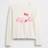 Kinder-T-Shirt „Hello Kitty“ mit übergroßem Aufdruck