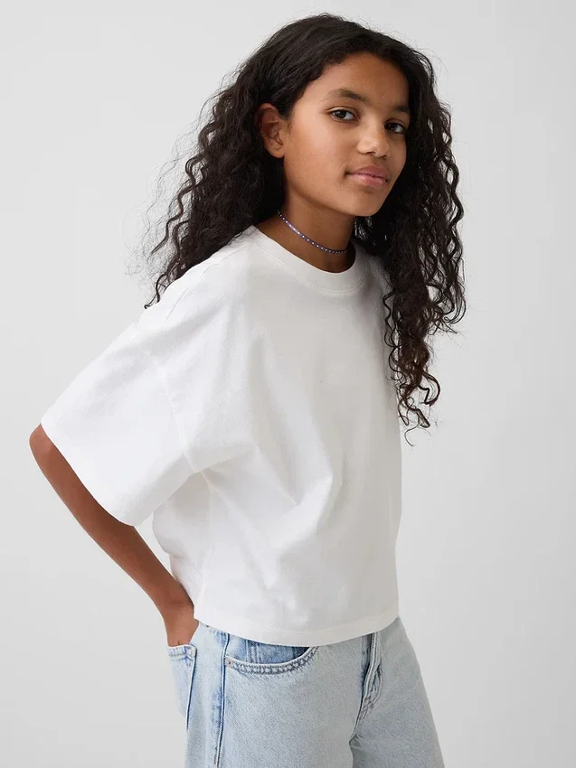 Kinder-T-Shirt in Oversize-Boxy-Passform