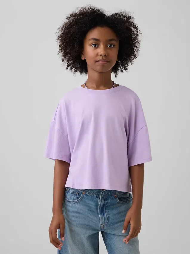 Kinder-T-Shirt in Oversize-Boxy-Passform