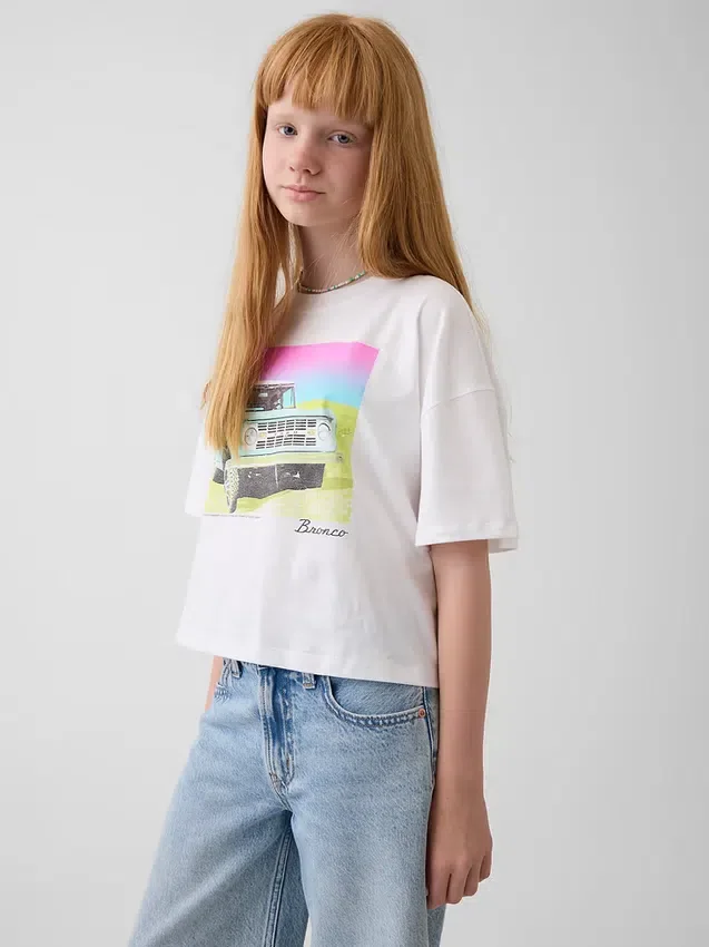 Kinder-T-Shirt in Oversize-Boxy-Passform