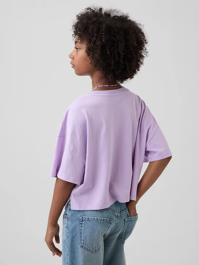 Kinder-T-Shirt in Oversize-Boxy-Passform