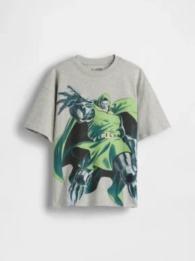 Kinder-T-Shirt „Marvel“ mit Grafik, lockere Passform