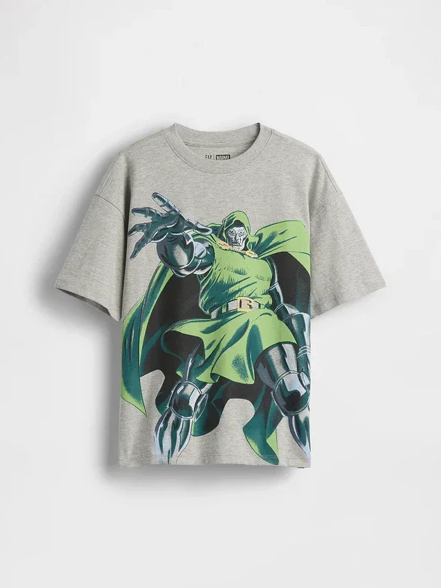 Kinder-T-Shirt „Marvel“ mit Grafik, lockere Passform