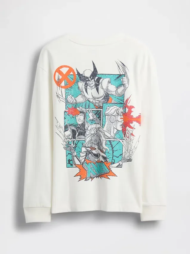 Kinder-T-Shirt „Marvel“ mit Grafik, lockere Passform