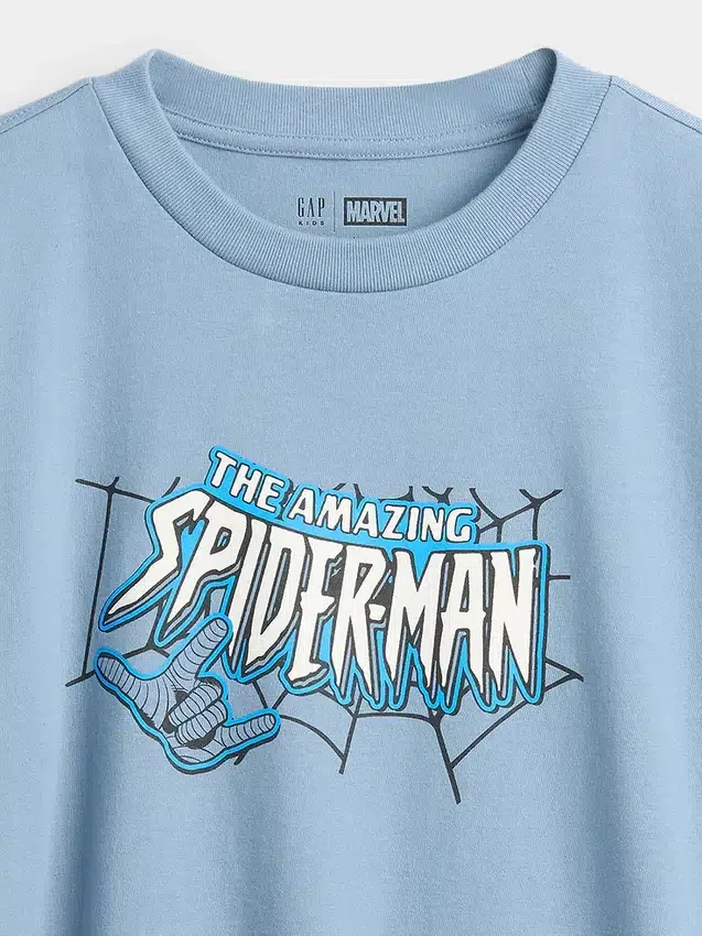 Kinder-T-Shirt „Marvel“ mit Grafik, lockere Passform