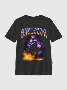 Kinder-T-Shirt „Masters of the Universe“ mit Skeletor-Nacht-Motiv