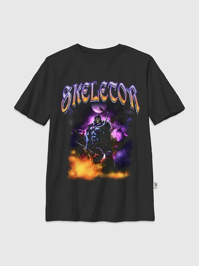 Kinder-T-Shirt „Masters of the Universe“ mit Skeletor-Nacht-Motiv