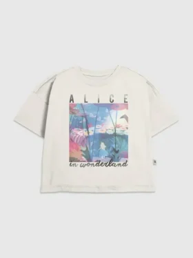 Kinder-T-Shirt mit „Alice im Wunderland“-Motiv