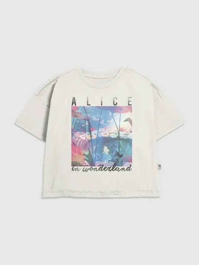 Kinder-T-Shirt mit „Alice im Wunderland“-Motiv