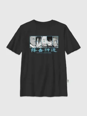 Kinder-T-Shirt mit „Avatar – Der Herr der Elemente“-Panel-Gruppen-Grafik