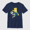Kinder-T-Shirt mit Bart Simpson im Fußball-Design