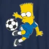 Kinder-T-Shirt mit Bart Simpson im Fußball-Design